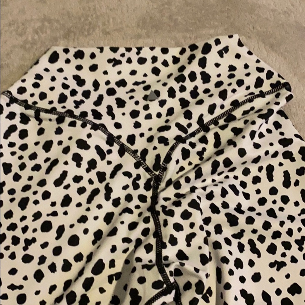 White leopard workout leggings from Balance